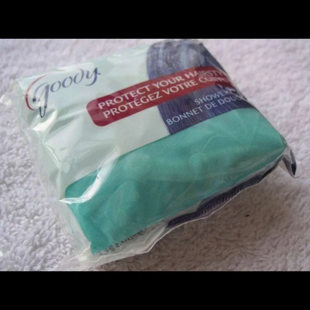 Goody Shower Cap Cover Head Protect Hair Style Plastic Bonnet 2009 Blue Green